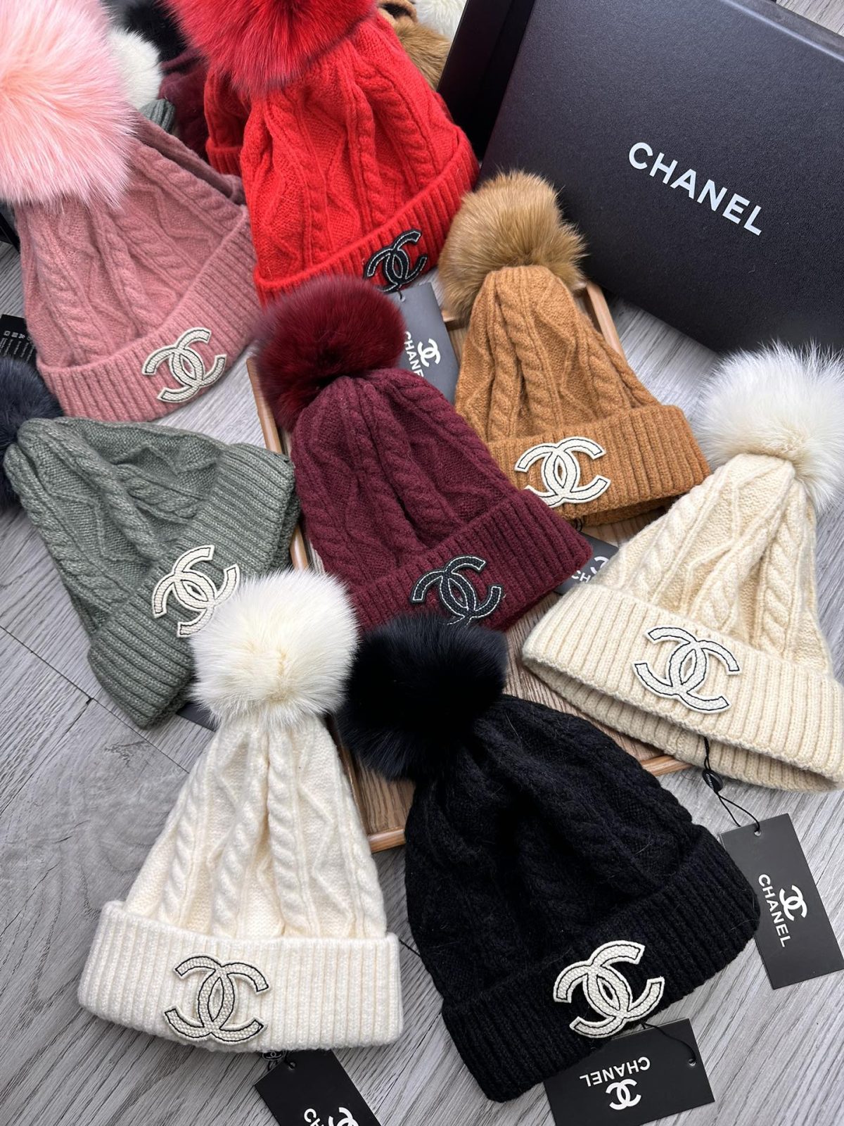 Chanel Knitted Hat 7-Color - Image 1