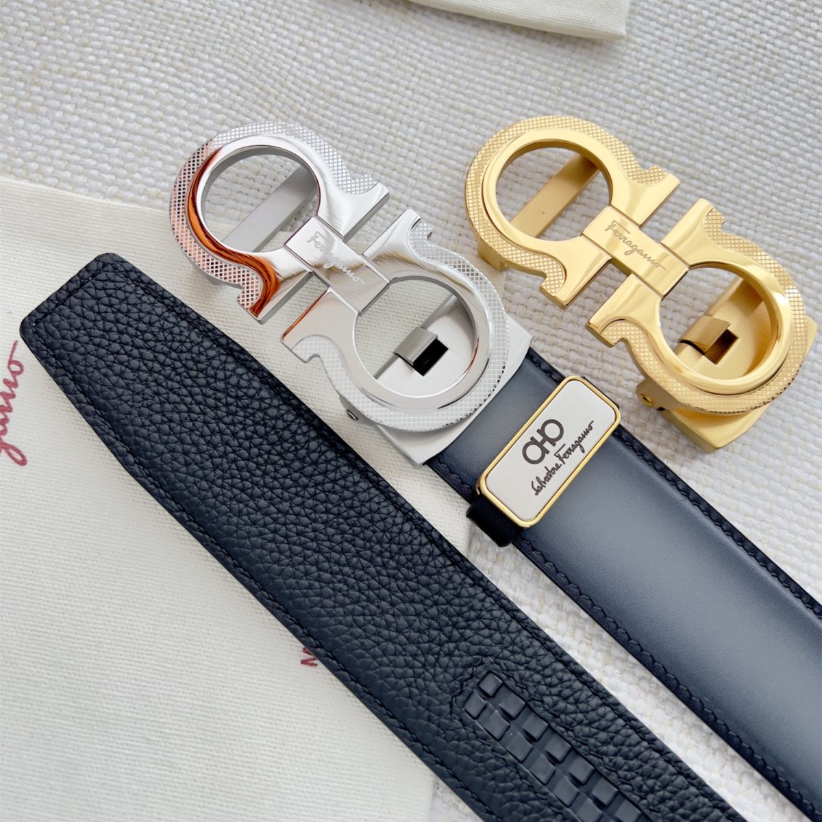 Ferragamo Men Belt Width 3.5cm - Image 1