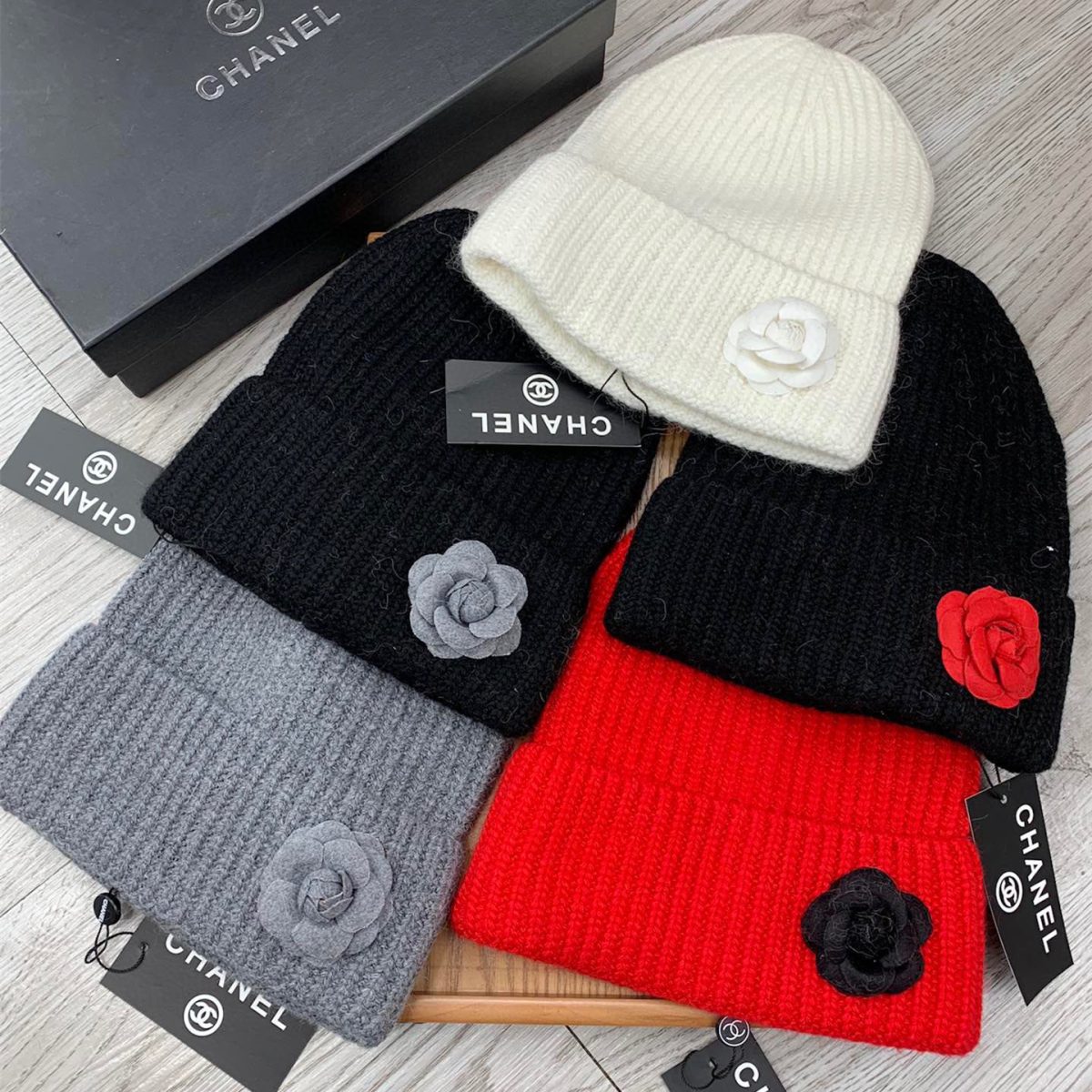 Chanel Knitted Hat 5-Color - Image 1
