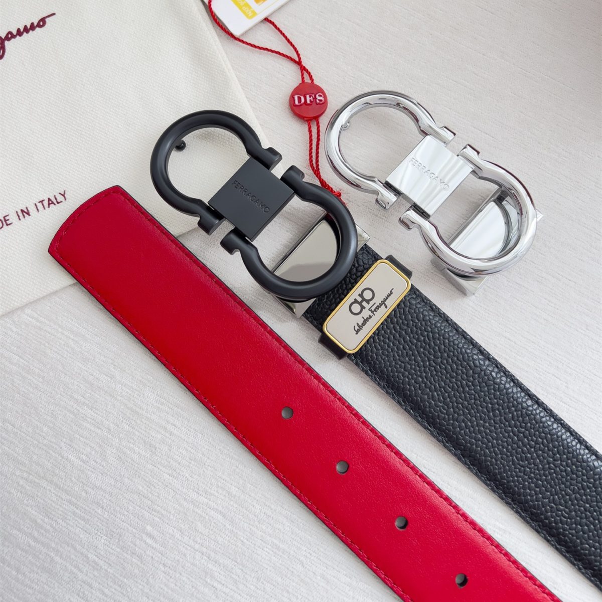 Ferragamo Men Belt Width 3.5cm - Image 1